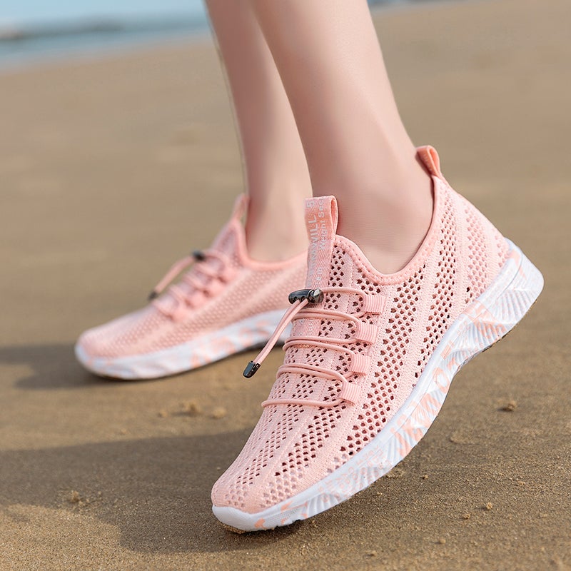 Outdoor Wading Beach Tracing Shoes Men'S And Women'S Summer Breathable Mesh Hollow Sole Casual Sports Hole Sandals - Image 1